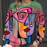 Wren | Abstract Portrait Sweater