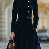 Natalia | A-Line Dress with Gold Accents