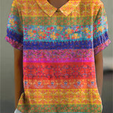 Maya | Floral Stripe Shirt