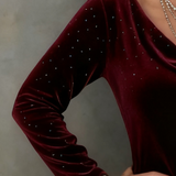 Aubrey | Shimmering Finish Straight-Cut Dress