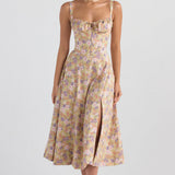 Oakley - Elegant French Style Belted Strap Dress