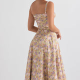 Oakley - Elegant French Style Belted Strap Dress