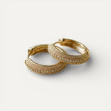 Vintage Gold Earrings with Elegant Pattern