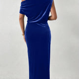 Marilyn - Timeless Velvet Relaxed Midi Dress