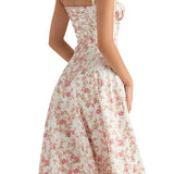 Oakley - Elegant French Style Belted Strap Dress