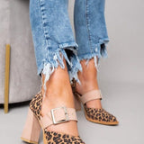 Lydia | Leopard Suede Heels