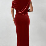 Marilyn - Timeless Velvet Relaxed Midi Dress