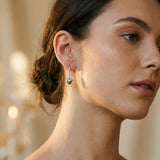 Vintage Silver and Gold Heart Earrings