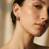 Elegant Colourful Crystal Inlay Earrings