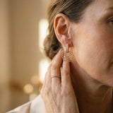 Elegant Gold Earrings with Mandala