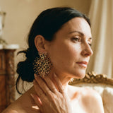 Vintage Spiked Pattern Earrings
