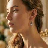 Vintage Silver Pearl Drop Earrings