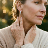 Sparkling Crystal Hoop Earrings