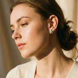 Silver Opal Sea Turtle Necklace and Earrings Set