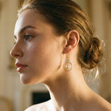 Luxury Cultured Pearl and Cubic Zirconia Earrings
