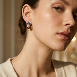 Luxury Black Floral Earrings