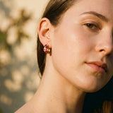 Luxury Black Floral Earrings