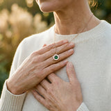 Gold Emerald Necklace