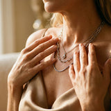 Triple-Layer Stainless Steel Necklace