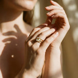 Vintage Delicate Gold Ring with Pearl