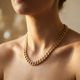 Gold Thick Link Cuban Necklace