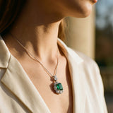 Giselle Emerald Stone Necklace