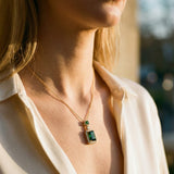 Greta Emerald Stone Necklace