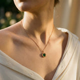 Gold Emerald Necklace