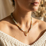 Vintage Gold Stone Necklace