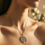 Gold Root of Life Necklace