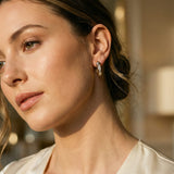 Vintage Gold Earrings with Diamond