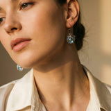 Vintage Gold Dragonfly Earrings with Ball