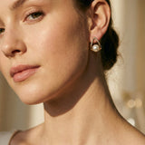 Elegant Openwork Triangle Earrings with Pearls