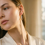 Elegant Sparkling Hoop Earrings