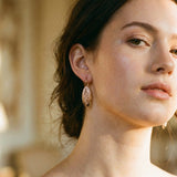 Elegant Gold Openwork Earrings