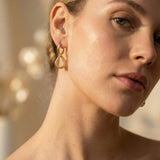 Gold Wave Earrings