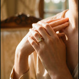 Vintage Spiral Ring with Cubic Zirconia