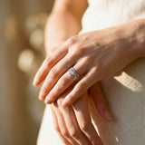 Vintage Silver Ring with Cubic Zirconia