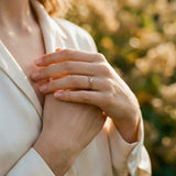 Intertwined Rose Gold and Silver Ring