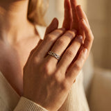 Twisted Braided Silver Ring
