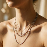 Triple-Layer Stainless Steel Necklace
