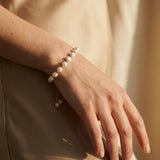Vintage White Pearl Gold Bracelet