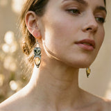 Boho Owl Drop Earrings