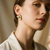 Gold Flower Earrings