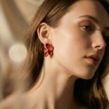 Gold Flower Earrings