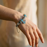 Vintage Blue and Silver Bracelets