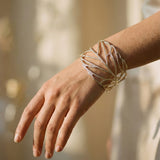 Vintage Leaf Pattern Bangle