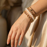 Gold Pearl Bracelets