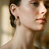 Elegant Gold Earrings with Mandala