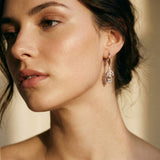 Elegant Sparkling Leaf Earrings